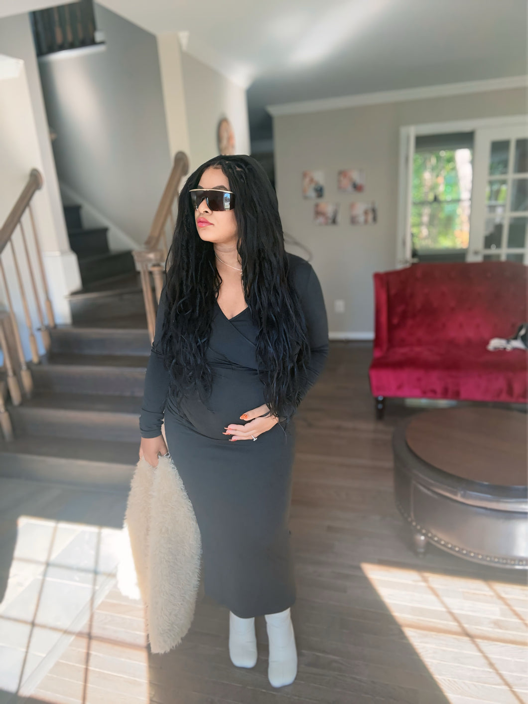 Hooded Fall Dress