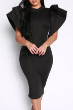 Load image into Gallery viewer, Power Puff Bodycon Midi Dress