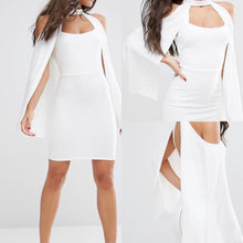 Load image into Gallery viewer, Super Bad Caped Mini Bodycon Dress