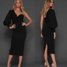 Load image into Gallery viewer, Do You Love Me One Sleeve Bodycon Dress