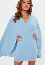 Load image into Gallery viewer, I Will Be Your Superwoman Caped Mini Bodycon Dress