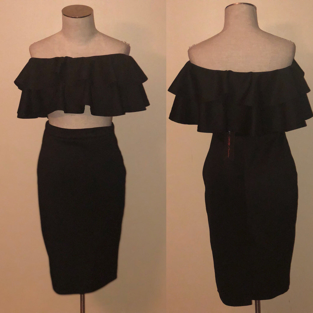 Full of Color Block 2pc Skirt Set