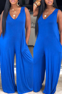 Palazzo Hoodie Jumpsuit (Plus Size Available)