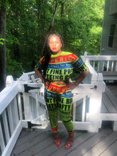 Load image into Gallery viewer, Fine Print Athleisure Matching Pant Set