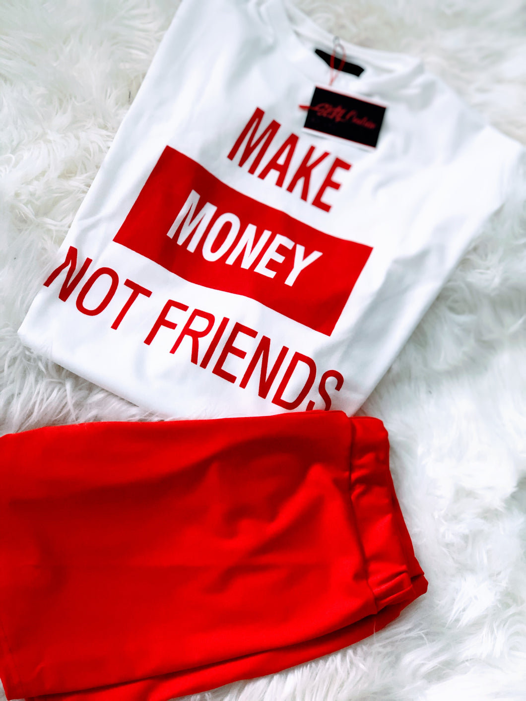 Athleisure Make Money Not Friends Set - Plus Size Available (Pre-Order)