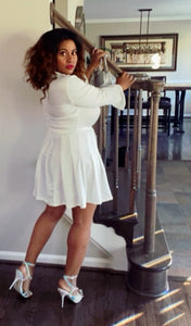 Spring Skater Chic Skirt Set (Plus Size Available)