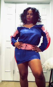 Athleisure Wind Breaker Skirt Set - Plus Size Available