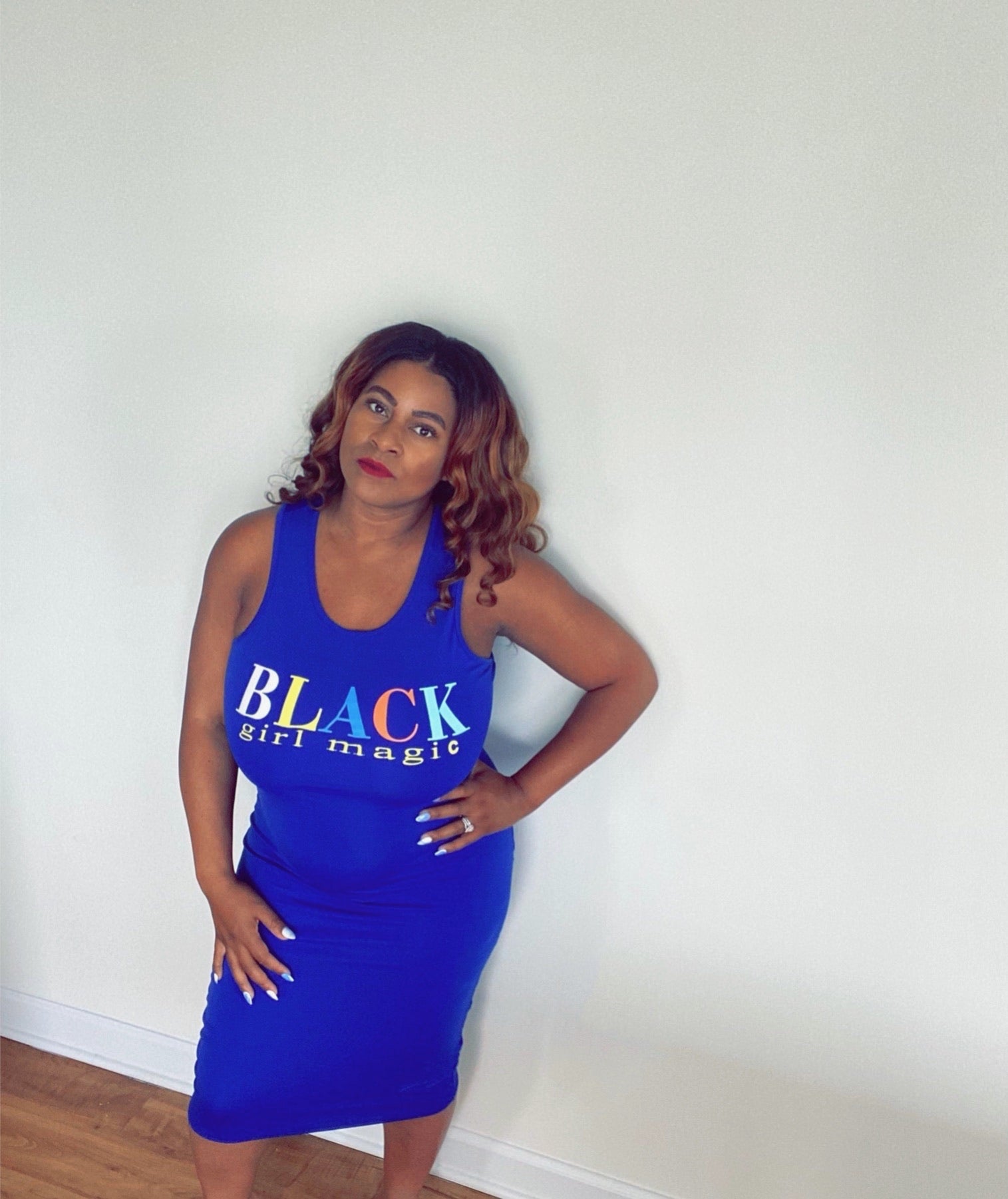 The magic dress blue and black sale