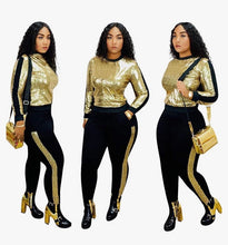 Load image into Gallery viewer, NYE Sequin Matching Set (Plus Size Available)