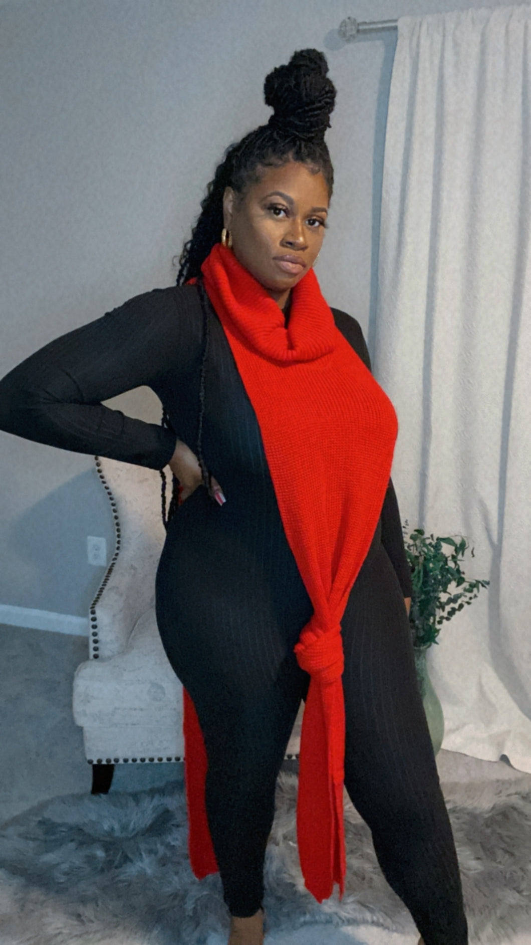 Knit Side Split Tunic - Ready to Ship