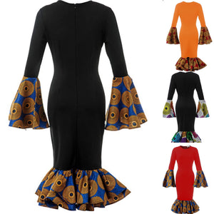 Daishiki Mermaid Dress (Plus Size Available)