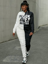 Load image into Gallery viewer, Black Lives Matter BLM Stacked Matching Set