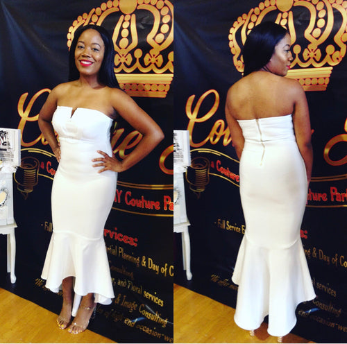 Blissfully Yours Mermaid Bandange Midi Dress