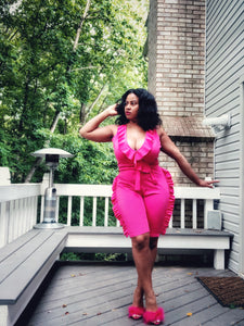 Ruffle Me Pretty Short Set - Plus Size Available