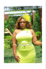 Load image into Gallery viewer, Queen of Blackjack One Shoulder Midaxi (Plus Size Available)