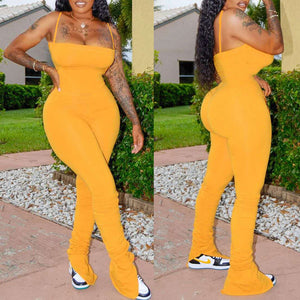 Athleisure Ruching Bottom Jumpsuit - Plus Size Available (Pre-Order)