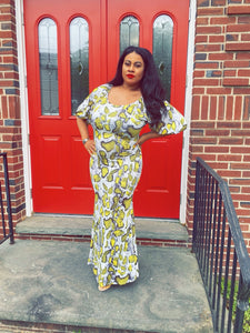 Snake Print Maxi (Plus Size Available)