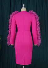 Load image into Gallery viewer, Pink Flush Scuba Dress - Plus Size Available