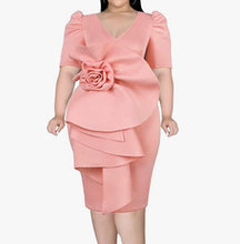 Load image into Gallery viewer, Scuba Floral Dress - Plus Size Available