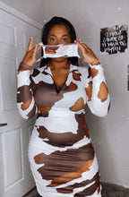 Load image into Gallery viewer, Cowhide Bodycon  (Plus Size Available)