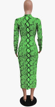 Load image into Gallery viewer, Snakeskin Midi Dress