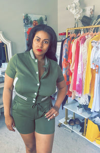 Green for Sport Short Set - Plus Size Available