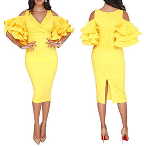 She is Fearless Midi Dress (Plus Size Available)