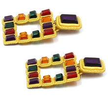 Load image into Gallery viewer, Egyptian Gem Earrings