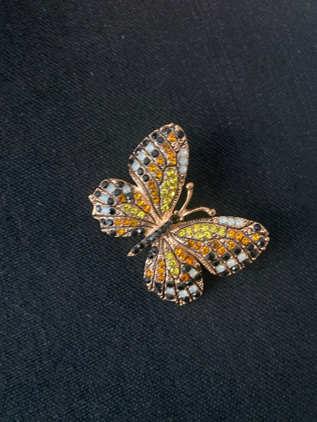 Butterfly Rhinestone Brooch