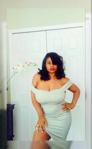 Off-the-Shoulder Assymetrical Bodycon