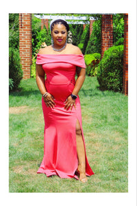 Deuces Wild Queen Laced Panel Gown