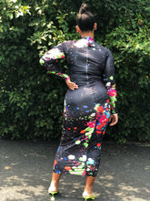 Load image into Gallery viewer, Graffiti Midi Bodycon (Plus Size Available)