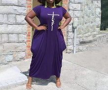 Load image into Gallery viewer, Faith Tee Dress (Plus Size Only)
