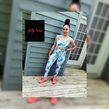 Load image into Gallery viewer, Athleisure Blue Tye Dye Set