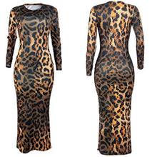 Load image into Gallery viewer, Foxy Lady Leopard Midi Bodycon (Plus Size Available)