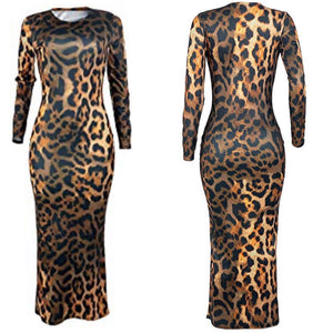 Foxy Lady Leopard Midi Bodycon (Plus Size Available)