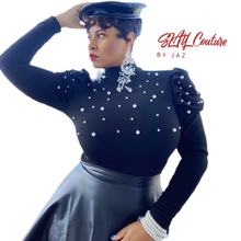 Load image into Gallery viewer, Pearl Puff Sleeves Top (Plus Size Available)