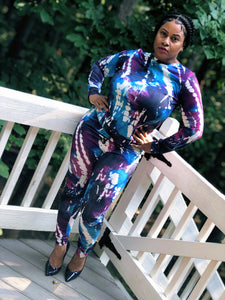 Tye Dye Athleisure Pant Set (Plus Size Available)
