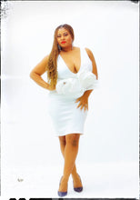Load image into Gallery viewer, Holiday Floral Peplum Dress (Plus Size Available)