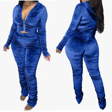 Load image into Gallery viewer, Velour Stacked 2pc Set (Plus Size Available)