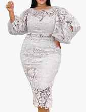 Load image into Gallery viewer, Laced Floral Midi - Plus Size Available