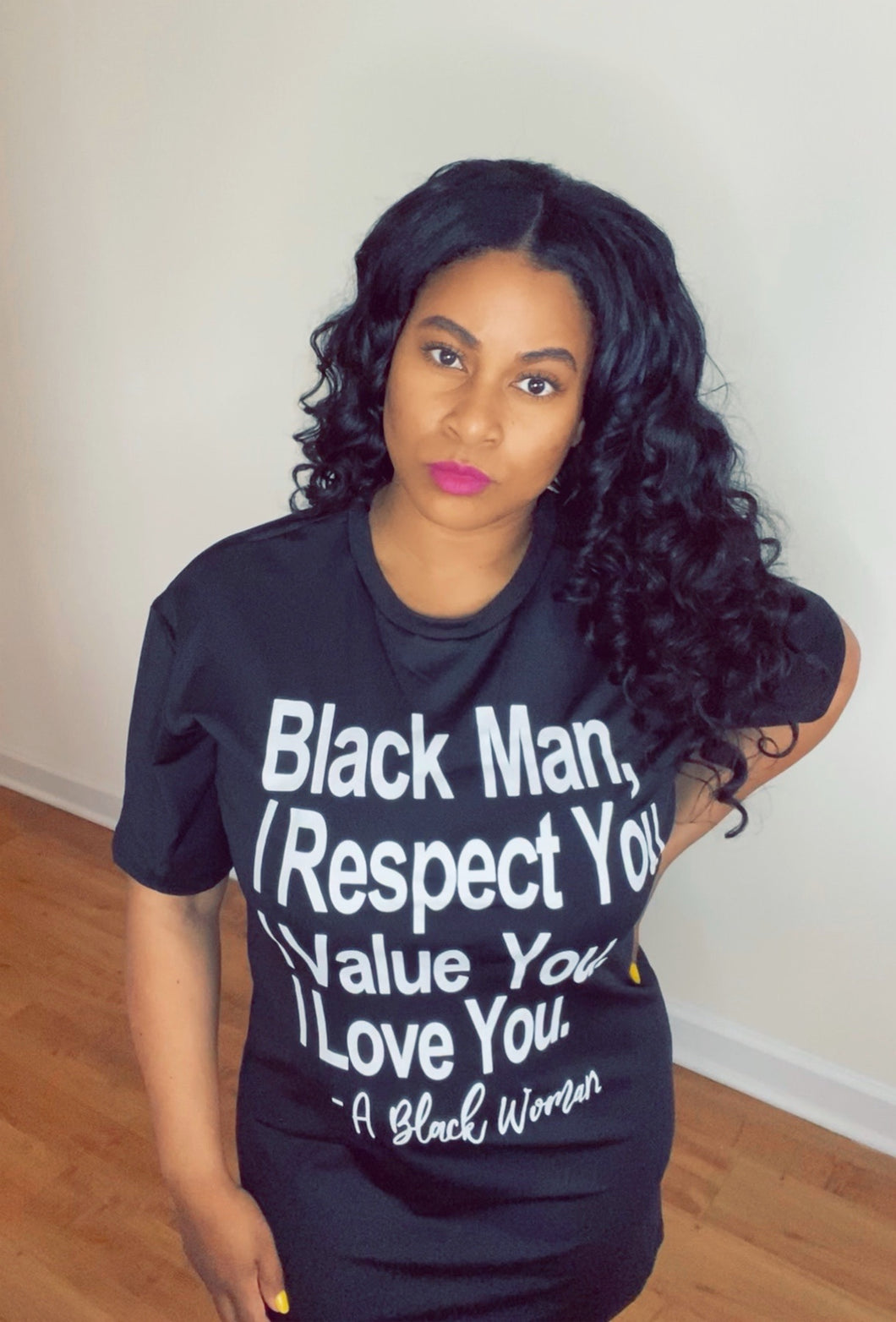 Dear Black Man T-Shirt Dress - Pre-Order (Plus Size Available)