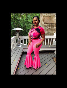 Pink Barbie Bell Bottoms