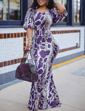 Load image into Gallery viewer, Snake Print Maxi (Plus Size Available)