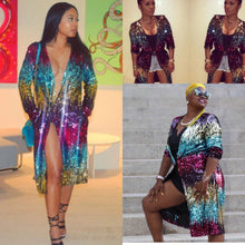 Load image into Gallery viewer, Grown Woman Multi-Sequin Cardigan