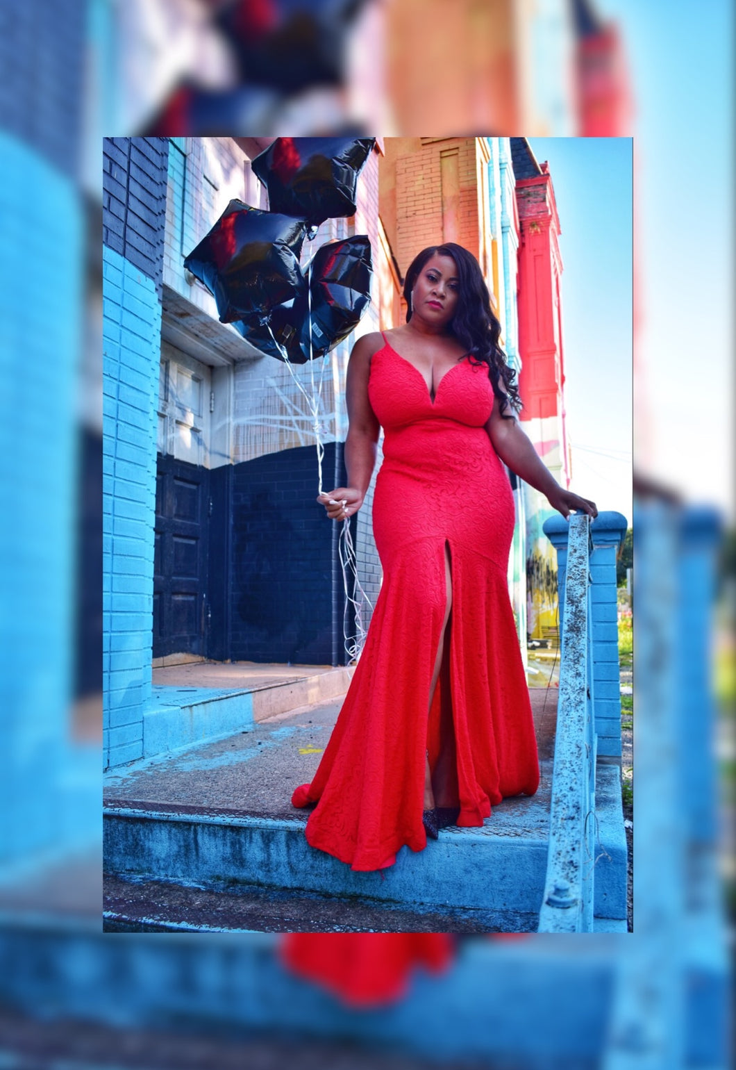 Colorful Life Lace Gown