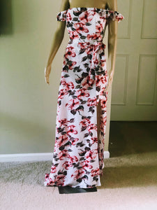 Floral Cut Out Sundress - Plus Size Available