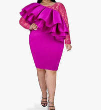 Load image into Gallery viewer, Pretty Pinky Ruffled Dress - Plus Size Available