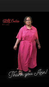 Casual Button Down Maxi (Plus Size Only)