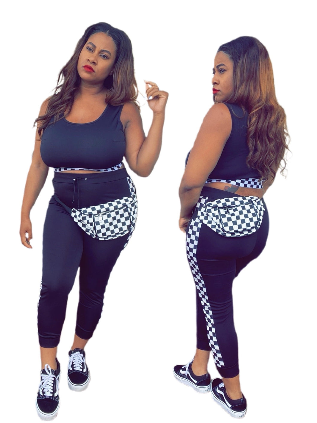 Marathon 2pc Set + Fanny  (Plus Size Available)